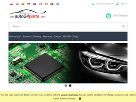 'auto24parts.com' screenshot