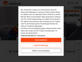 'wuestenrot.de' screenshot