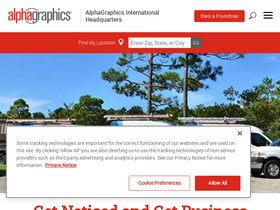 'alphagraphics.com' screenshot