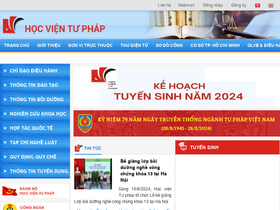 'hocvientuphap.edu.vn' screenshot