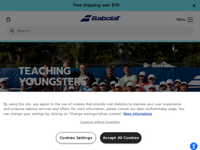 'ru.babolat.com' screenshot