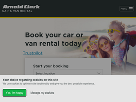 'arnoldclarkrental.com' screenshot