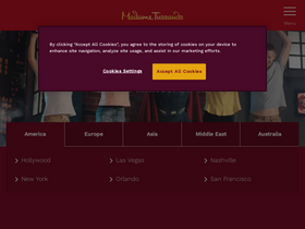 'madametussauds.com' screenshot