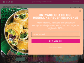boho-tiffin.com homepage screenshot