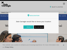 'dalecarnegie.com' screenshot