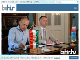 'behir.hu' screenshot