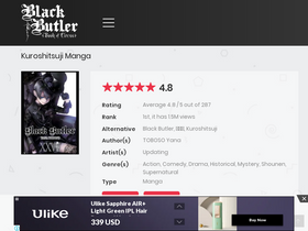 'kuroshitsuji.online' screenshot