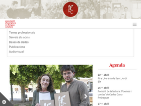 'escriptors.cat' screenshot