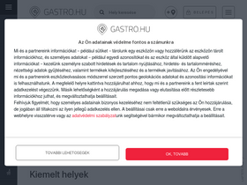 'gastro.hu' screenshot