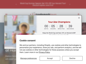 Trademark Tours homepage screenshot