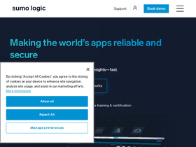 'sumologic.com' screenshot