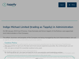 'tappily.co.uk' screenshot