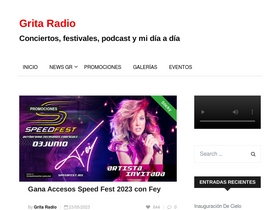 'gritaradio.com' screenshot