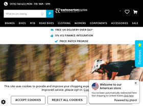 'swinnertoncycles.co.uk' screenshot