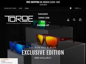 'toroeeyewear.com' screenshot