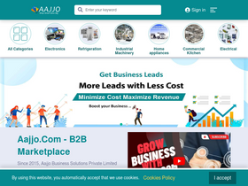 'aajjo.com' screenshot