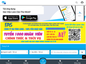 'sanvieclamcantho.com' screenshot