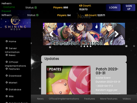 'shining-moon.com' screenshot