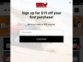 'offroadwarehouse.com' screenshot