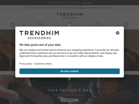 'trendhim.ca' screenshot
