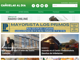 'canuelasaldia.com.ar' screenshot