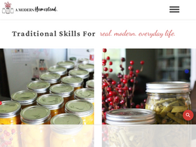 'amodernhomestead.com' screenshot