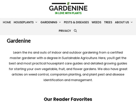 'gardenine.com' screenshot