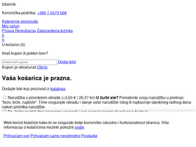 'tvornicazdravehrane.com' screenshot