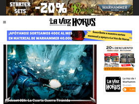 'lavozdehorus.com' screenshot