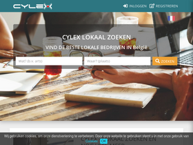 'cylex-belgie.be' screenshot