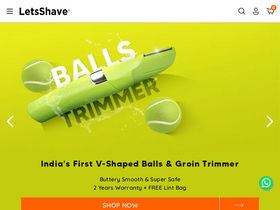 'letsshave.com' screenshot