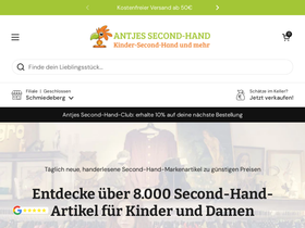 antjes-secondhand.shop homepage screenshot