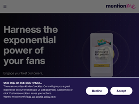 'mention-me.com' screenshot