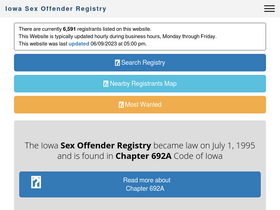 'iowasexoffender.gov' screenshot