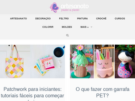 'artesanatopassoapassoja.com.br' screenshot