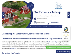 'holz-wurm.de' screenshot