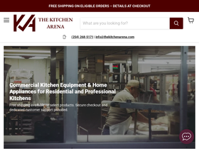 thekitchenarena.com homepage screenshot