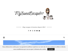 'mysweetescape.fr' screenshot