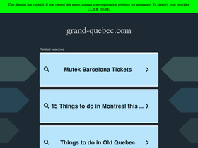 grand-quebec.com homepage screenshot