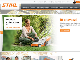 'stihl.hu' screenshot