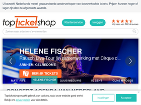 'topticketshop.nl' screenshot