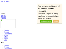 'suncoastcasino.co.za' screenshot