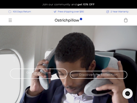 'ostrichpillow.com' screenshot