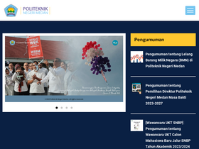 'polmed.ac.id' screenshot