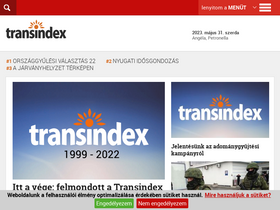 'transindex.ro' screenshot