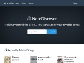 'notediscover.com' screenshot