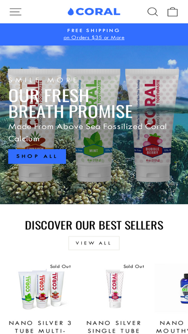 coraltoothpaste.com