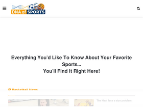 'dnaofsports.com' screenshot