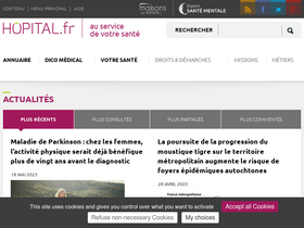 'hopital.fr' screenshot