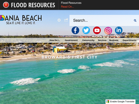 'daniabeachfl.gov' screenshot